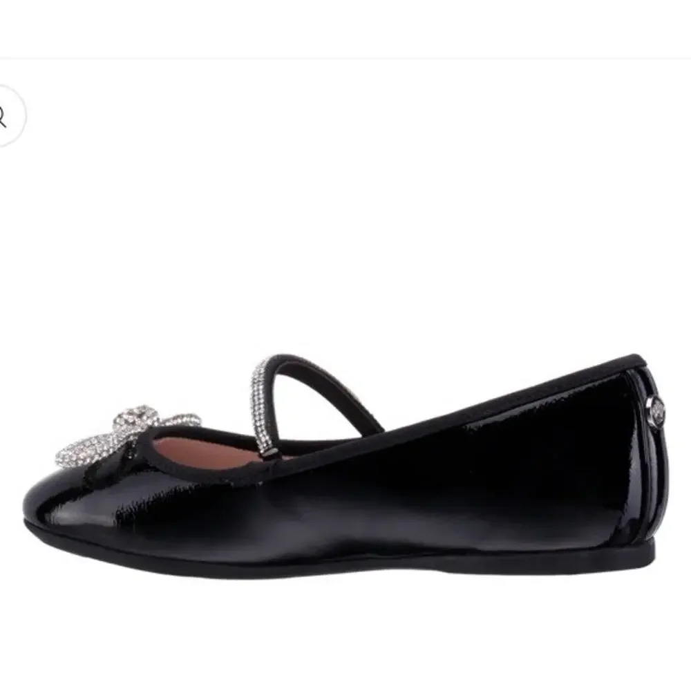 Nina Kendalla Ballet Flat Black Patent Leather Girls Sz 2 $50